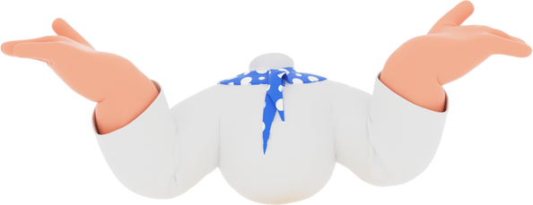 3D People Hand Casual Body Gesture