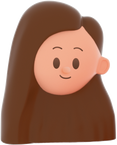 3D People Simple Young Girl Head