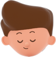 3D Simple Young Boy Head