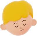 3D People Simple Young Boy Head