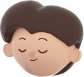 3D People Simple Young Boy Head