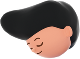 3D People Simple Young Boy Head