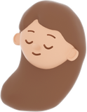 3D People Simple Young Girl Head
